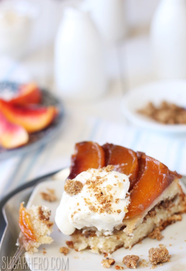 TWD Nectarine UpsideDown Chiffon Cake SugarHero