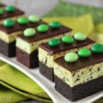 Mint Chocolate Chip Mousse Brownies