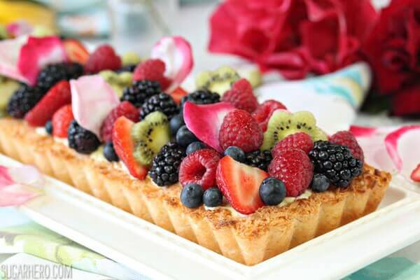 Coconut Macaroon Tart | From SugarHero.com