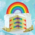 Rainbow in the Clouds Cake
