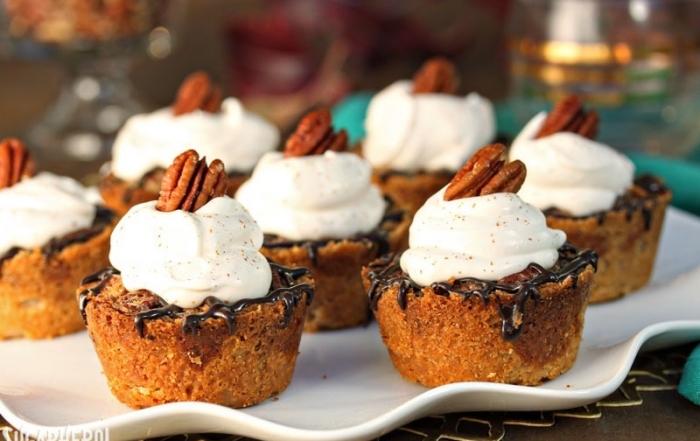 Mini Pecan Pies | From SugarHero.com