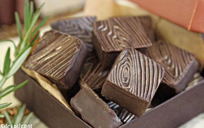 Rosemary Raspberry Truffles | From SugarHero.com