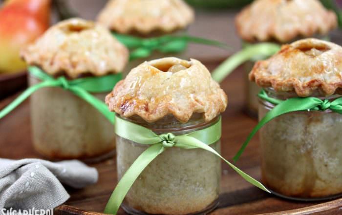 Pear Pie In A Jar | From SugarHero.com