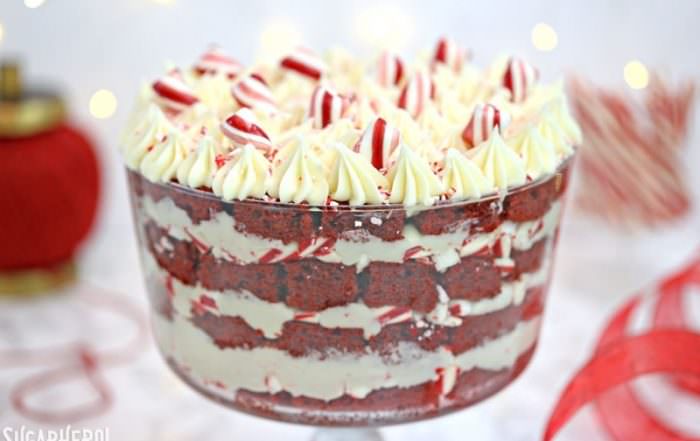 Red Velvet Trifle | From SugarHero.com