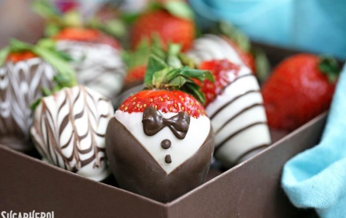 Chocolate Covered Strawberries 5 Ways | From SugarHero.com