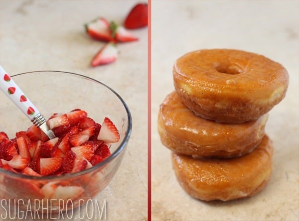 Doughnut Strawberry Shortcake | SugarHero.com doughnut-shortcake-1