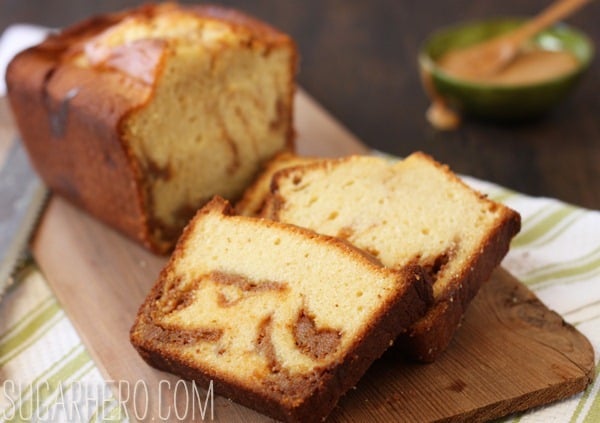 Dulce de Leche Swirl Pound Cake | SugarHero.com dulce-de-leche-swirl-poundcake-1