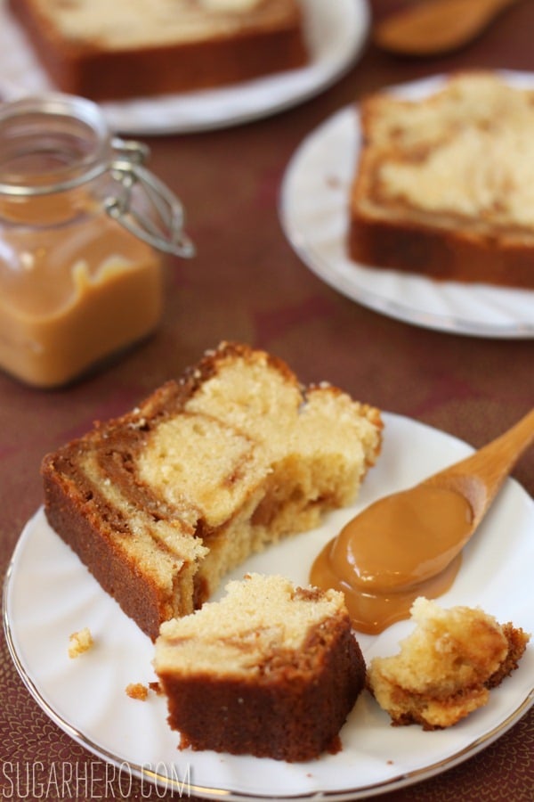 Dulce de Leche Swirl Pound Cake | SugarHero.com dulce-de-leche-swirl-poundcake-2
