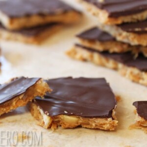 2 squares of Peanut Butter Toffee for a sundae.