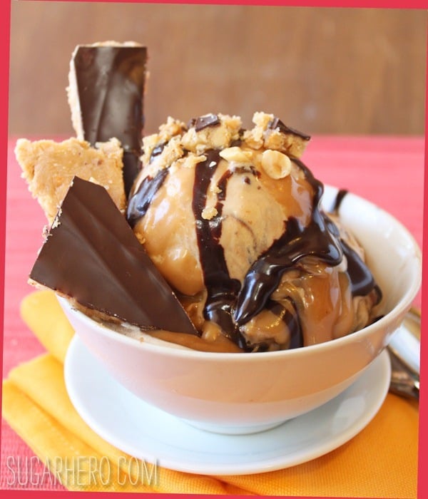 Peanut-Chocolate Toffee Sundaes | SugarHero.com spicy-peanut-butter-toffee-7