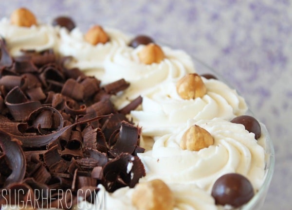 Chocolate-Hazelnut Mousse Trifle | SugarHero.com chocolate-hazelnut-mousse-trifle