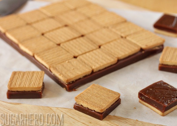 Caramel Shortbread Squares | SugarHero.com