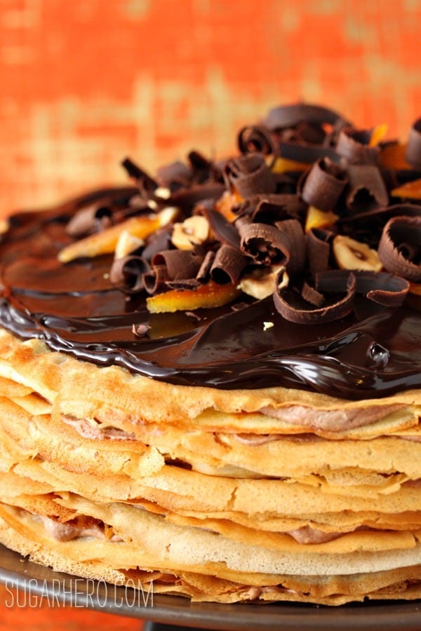 Nutella Crepe Cake | SugarHero.com