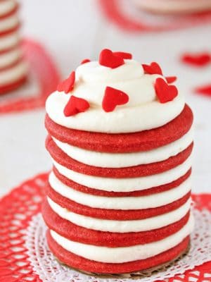 Red Velvet Icebox Cakes | From SugarHero.com