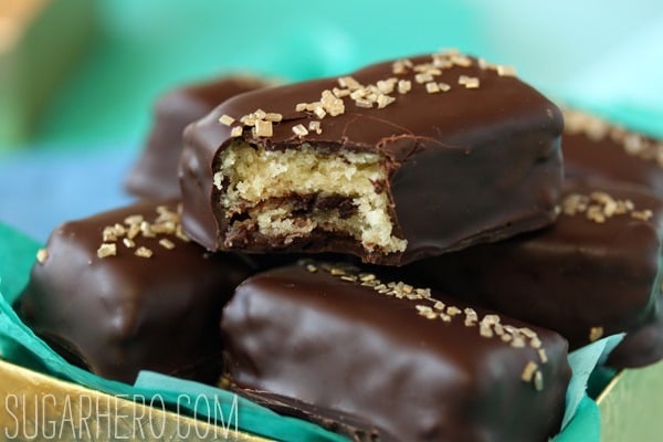 Chocolate-Dipped Pound Cake | SugarHero.com