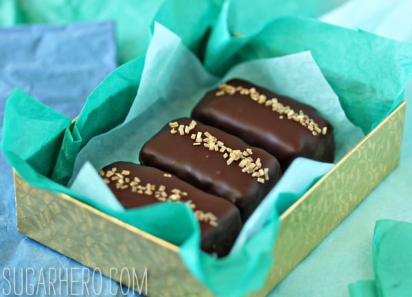 Chocolate-Dipped Pound Cake | SugarHero.com Chocolate-Dipped Pound Cake | SugarHero.com