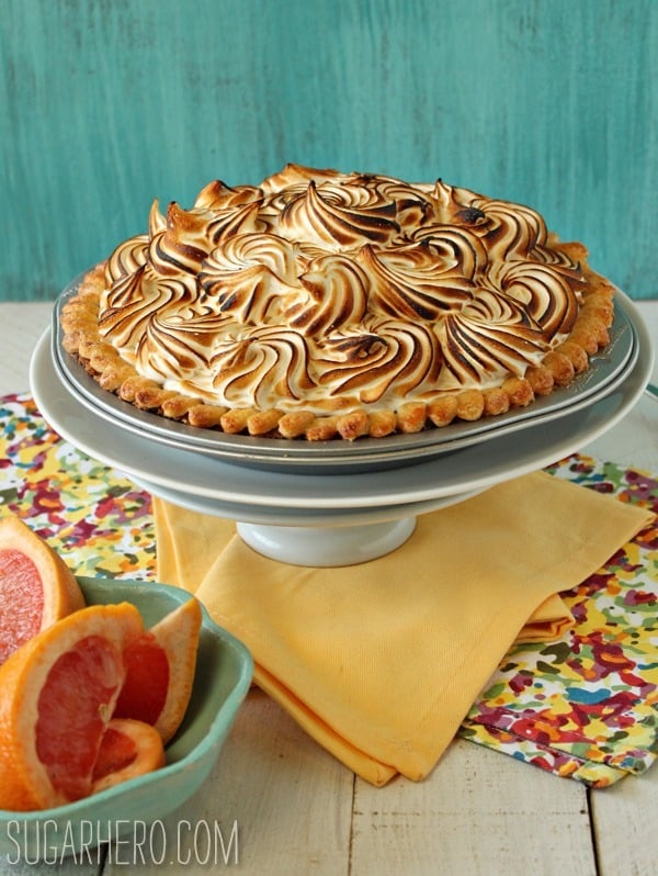 Grapefruit Meringue Pie | SugarHero.com grapefruit-meringue-pie-2