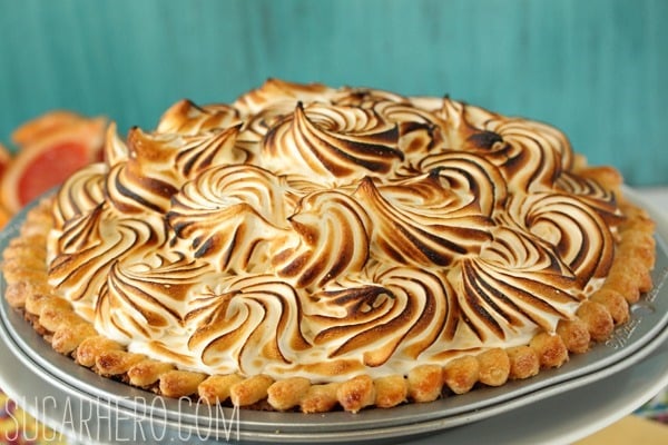 Grapefruit Meringue Pie | SugarHero.com grapefruit-meringue-pie-3