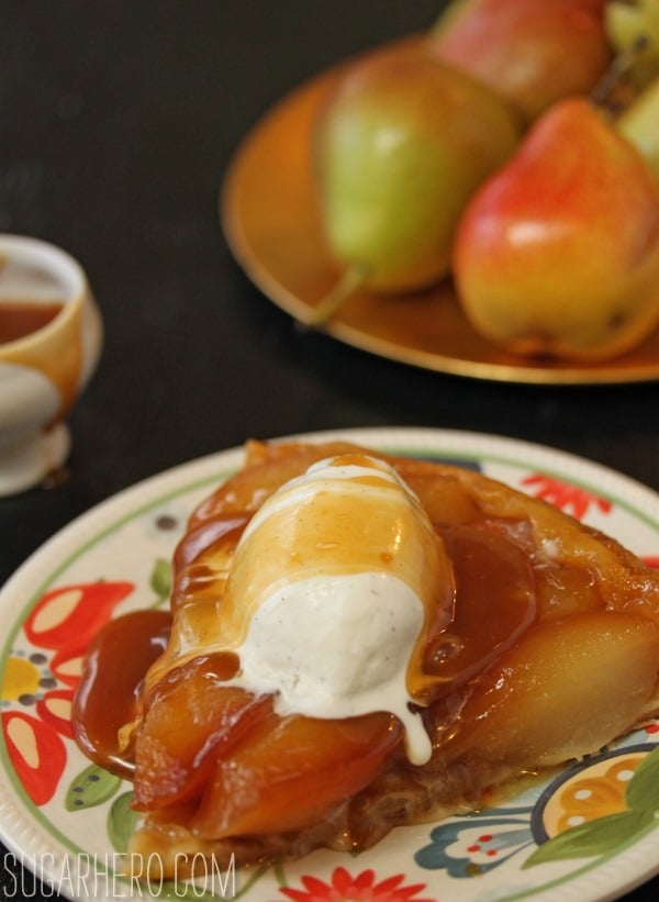 Pear Tarte Tatin | SugarHero.com Pear Tarte Tatin Recipe