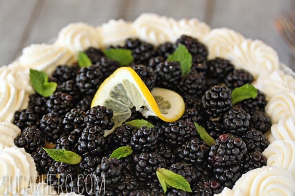 Lemon Blackberry Trifle | SugarHero.com