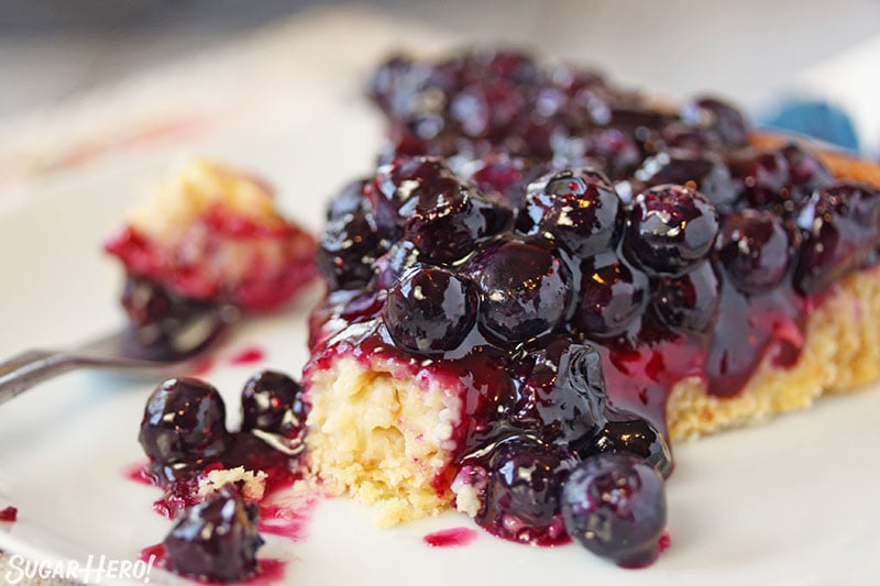 Blueberry Toasted Coconut Tart | SugarHero.com