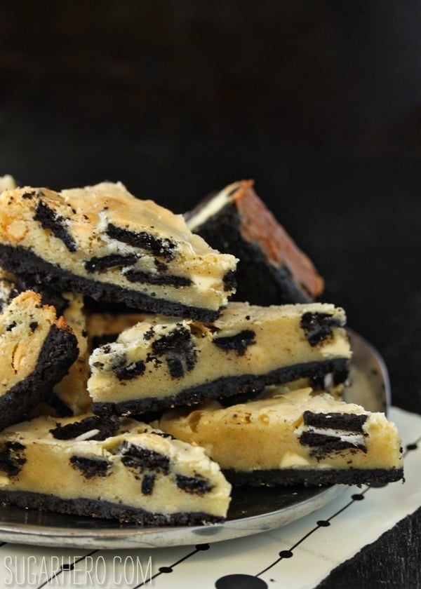 Cookies and Cream Oreo Bars | SugarHero.com