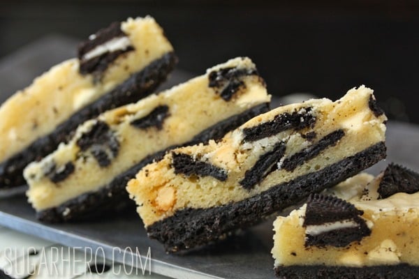 Cookies and Cream Oreo Bars | SugarHero.com Cookies and Cream Oreo Bars | SugarHero.com