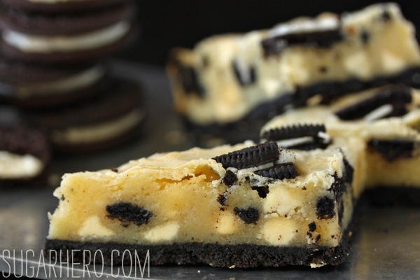 Cookies and Cream Oreo Bars | SugarHero.com