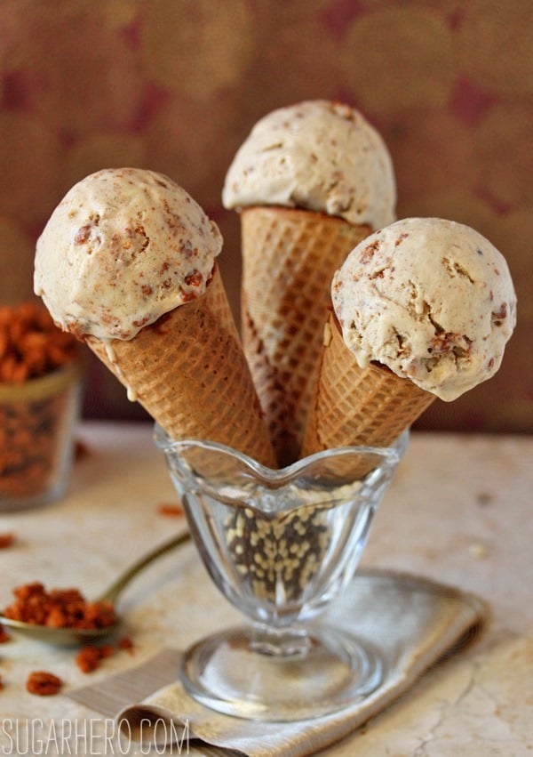 Cinnamon Crunch Ice Cream | SugarHero.com