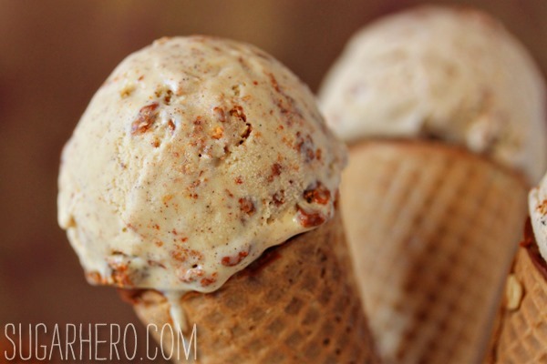 Cinnamon Crunch Ice Cream | SugarHero.com