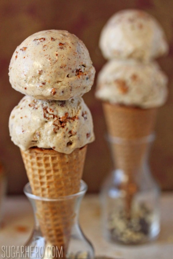 Cinnamon Crunch Ice Cream | SugarHero.com