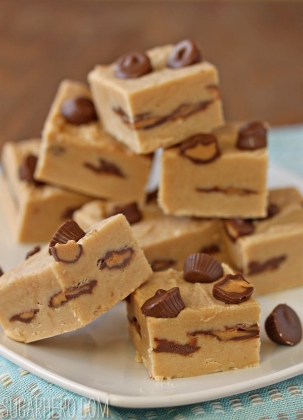 Peanut Butter Cup Fudge | SugarHero.com