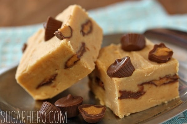 Peanut Butter Cup Fudge | SugarHero.com