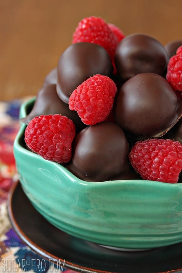 Chocolate-Covered Raspberries | SugarHero.com Chocolate-Covered Raspberries | SugarHero.com