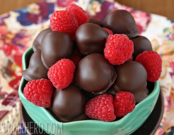 Chocolate-Covered Raspberries | SugarHero.com