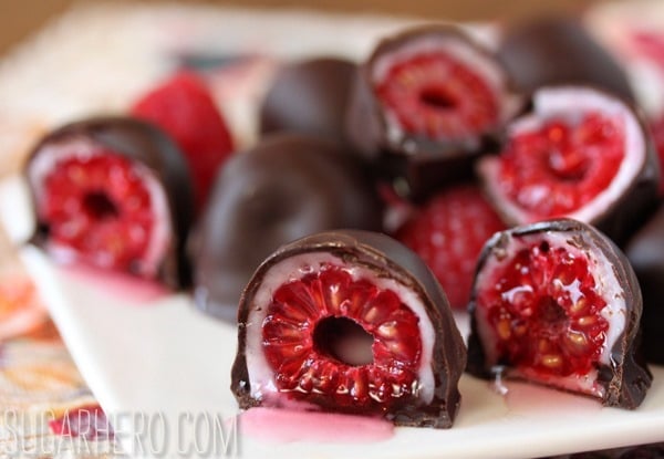 Chocolate-Covered Raspberries | SugarHero.com