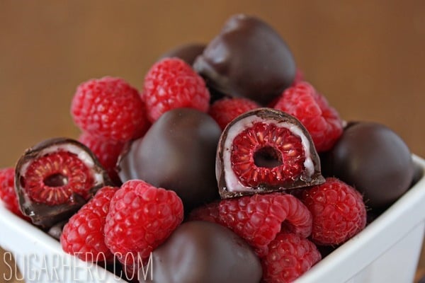 Chocolate-Covered Raspberries | SugarHero.com Chocolate-Covered Raspberries | SugarHero.com