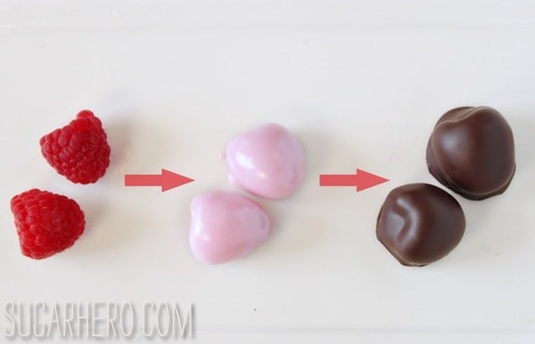 Chocolate-Covered Raspberries | SugarHero.com