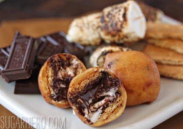 Deep Fried S'mores | SugarHero.com