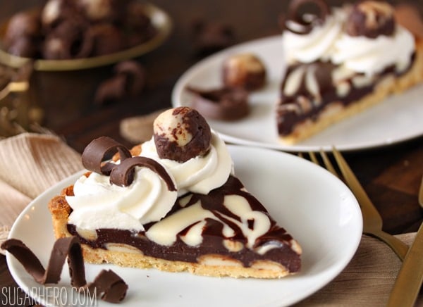 Marzipan Swirl Tart | SugarHero.com