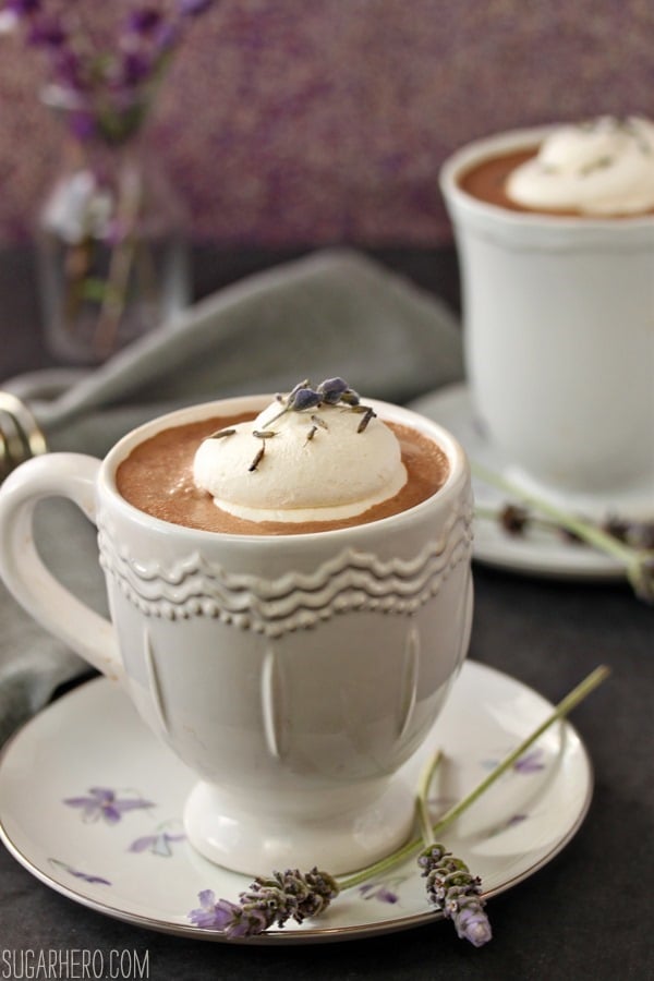 Lavender Hot Chocolate | SugarHero.com