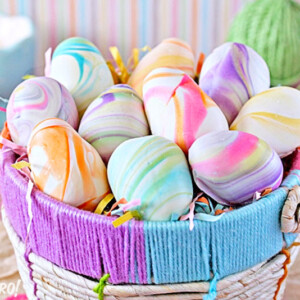Marbled Easter Egg Truffles | From SugarHero.com