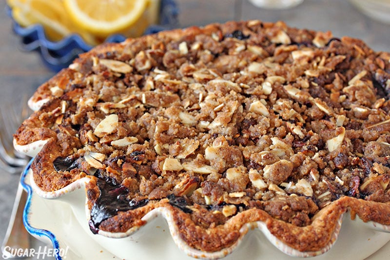 Blueberry Crumble Pie | From SugarHero.com