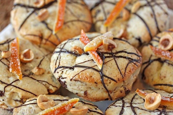Hazelnut Orange Chocolate Scones | From SugarHero.com Hazelnut Orange Chocolate Scones | From SugarHero.com