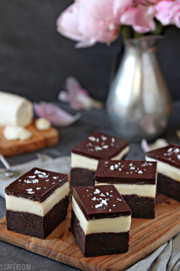 Goat Cheese Brownies | SugarHero.com 