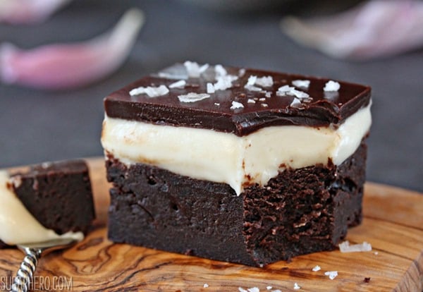 Goat Cheese Brownies | SugarHero.com 