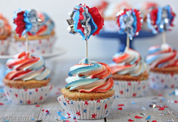 Exploding Cupcakes | From SugarHero.com