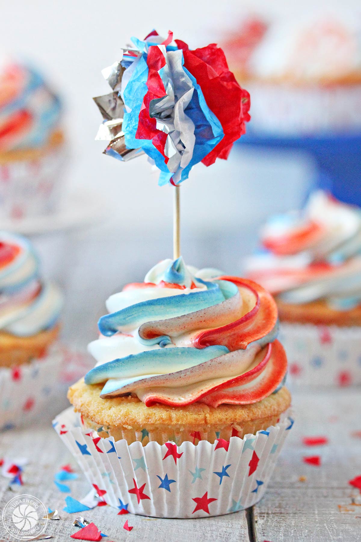 Exploding Cupcakes | From SugarHero.com Exploding Cupcakes | From SugarHero.com