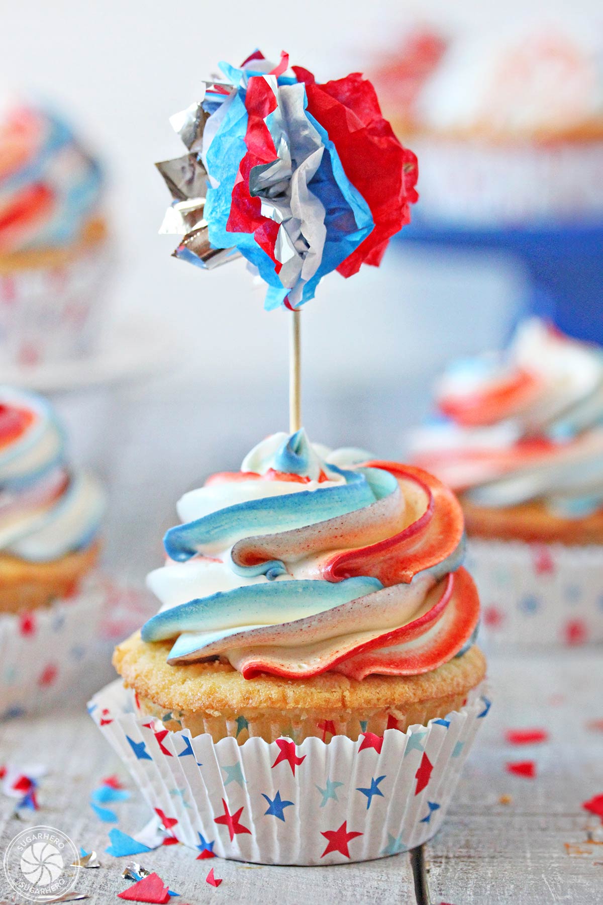 Exploding Cupcakes | From SugarHero.com