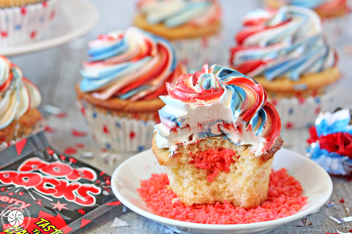 Exploding Cupcakes | From SugarHero.com Exploding Cupcakes | From SugarHero.com
